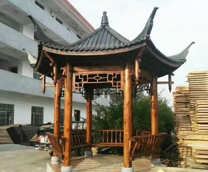 大连古建筑凉亭