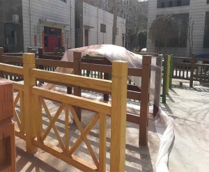水泥仿木护栏制作