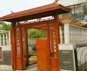 防腐木大门