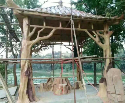 大连假山凉亭制作